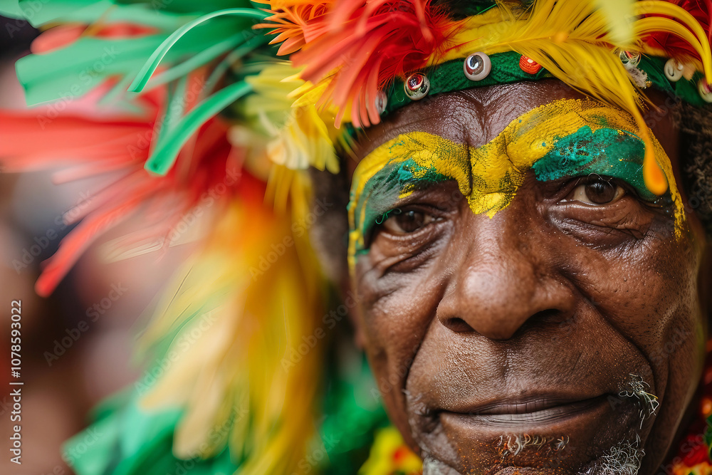 Generative AI Portrait of a Smiling Woman in Colorful Carnival Costume Celebrating at a Vibrant Festival Generative AI Portrait of a Smiling Woman in Colorful Carnival Costume Celebrating at a Vibrant Festival