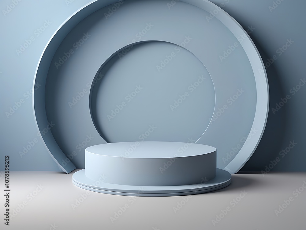 3d rendered abstract gray empty display podium Minimal scene for product display 3d rendered abstract gray empty display podium Minimal scene for product display