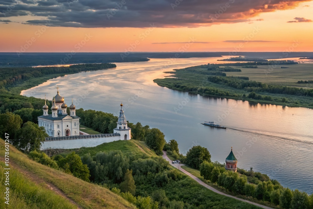 Stunning Portrait Photography of the Volga River in Russia, Capturing the Serene Waters, Lush Surroundings, Historical Significance, and Cultural Heritage of this Iconic Waterway Stunning Portrait Photography of the Volga River in Russia, Capturing the Serene Waters, Lush Surroundings, Historical Significance, and Cultural Heritage of this Iconic Waterway
