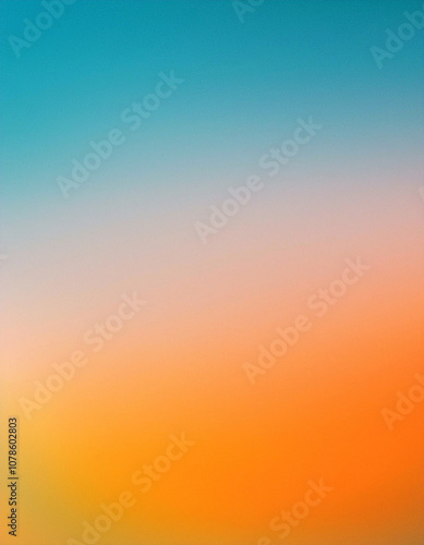 Abstract Gradient Background - Blue, Orange,