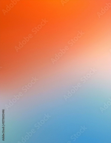 Abstract Gradient Background in Orange and Blue