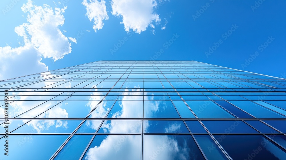 Obraz premium Glass Facade Skyscraper Reflections