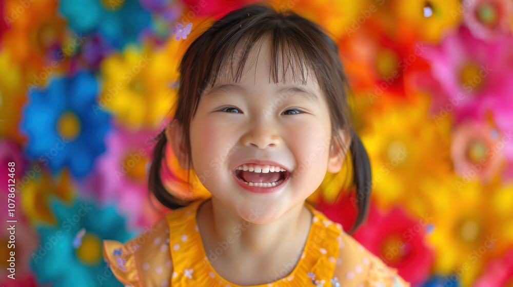 Surrounded by dynamic backgrounds, a curious Asian child's inquisitive expression reveals her insatiable thirst for knowledge and discovery Surrounded by dynamic backgrounds, a curious Asian child's inquisitive expression reveals her insatiable thirst for knowledge and discovery