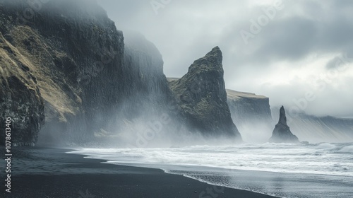Black Sand Beach in Iceland