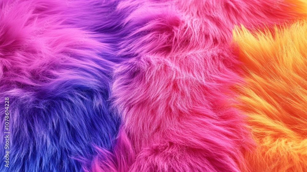 Abstract Rainbow Fur Texture Abstract Rainbow Fur Texture