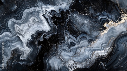 Black and grey abstract marble texture for modern background use