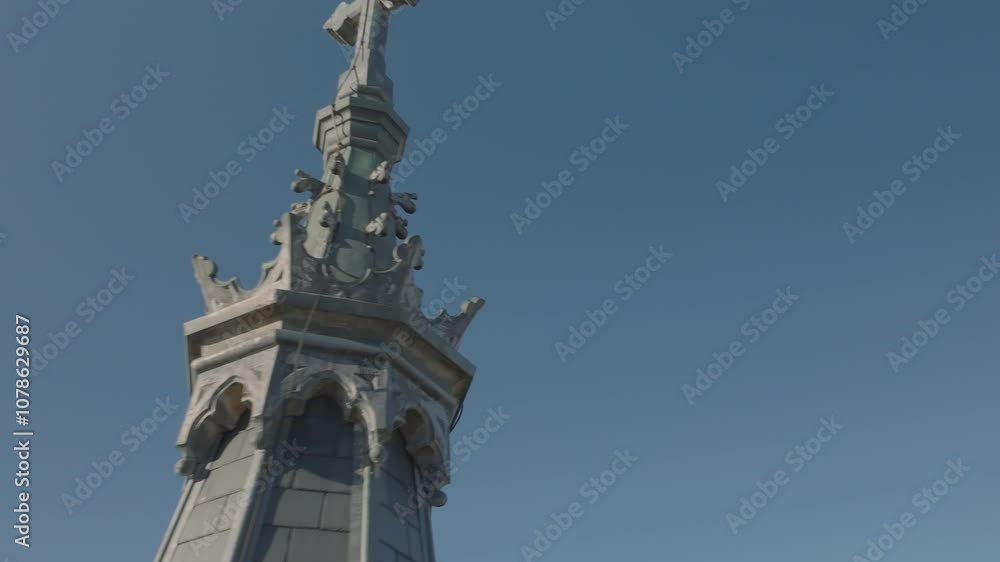 Aerial view of a church in Greenpoint, Brooklyn Aerial view of a church in Greenpoint, Brooklyn