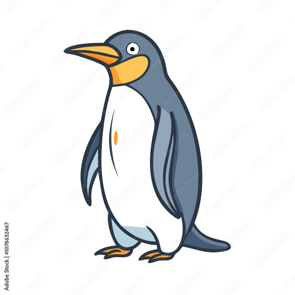 vector art, flat illustration penguin icon vector art, flat illustration penguin icon