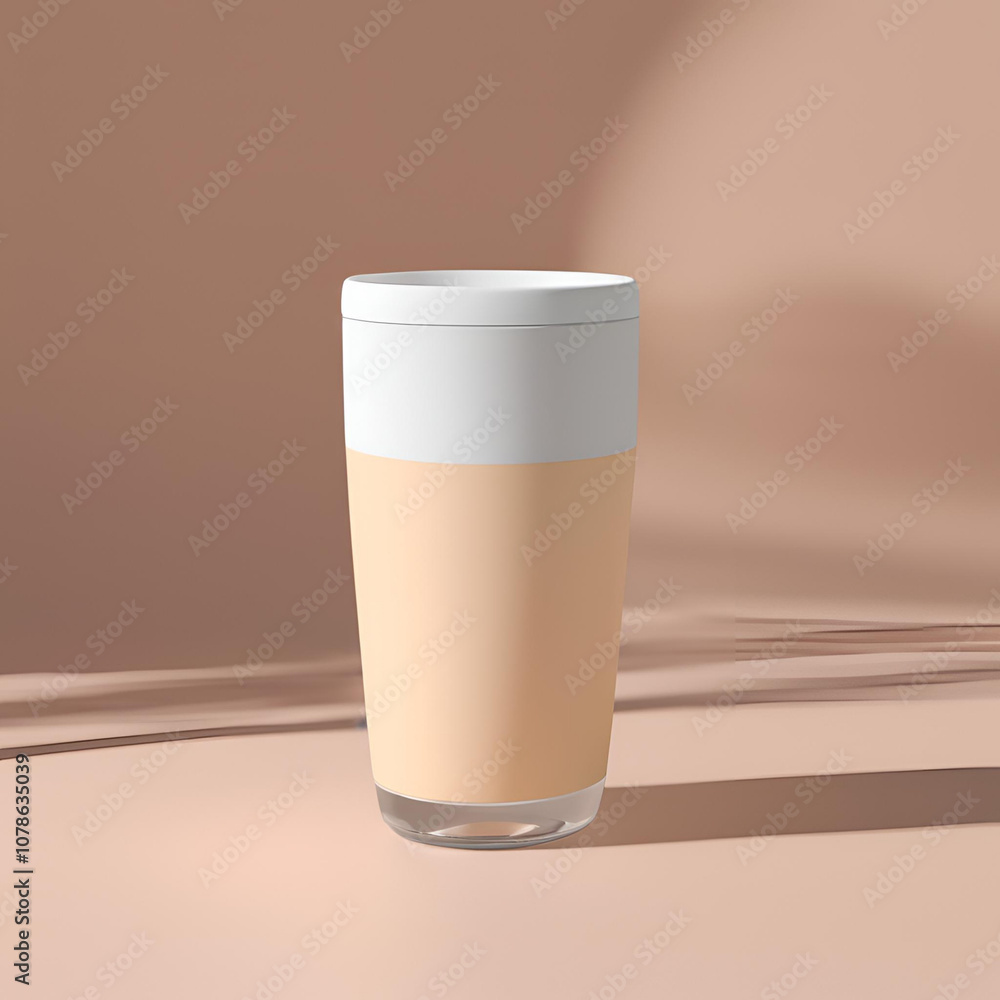 3d rendering of a tumbler with a blank label 3d rendering of a tumbler with a blank label