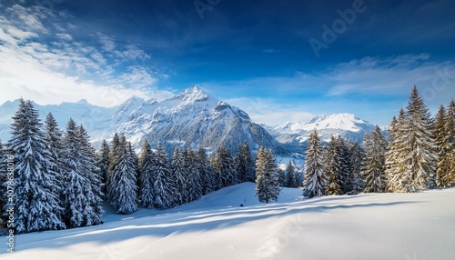 Wallpaper Mural Stunning panoramic view of the Swiss Alps from the top of the Schilthorn mountain in the Jungfrau region of the country Torontodigital.ca