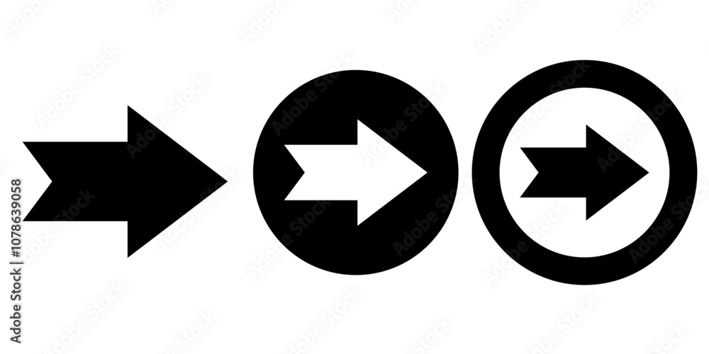 Arrows vectors icon set Arrows vectors icon set