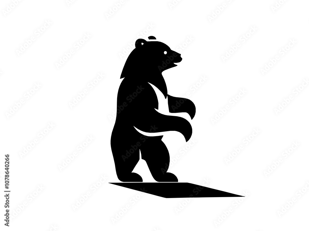 Fototapeta premium silhouette of bear
