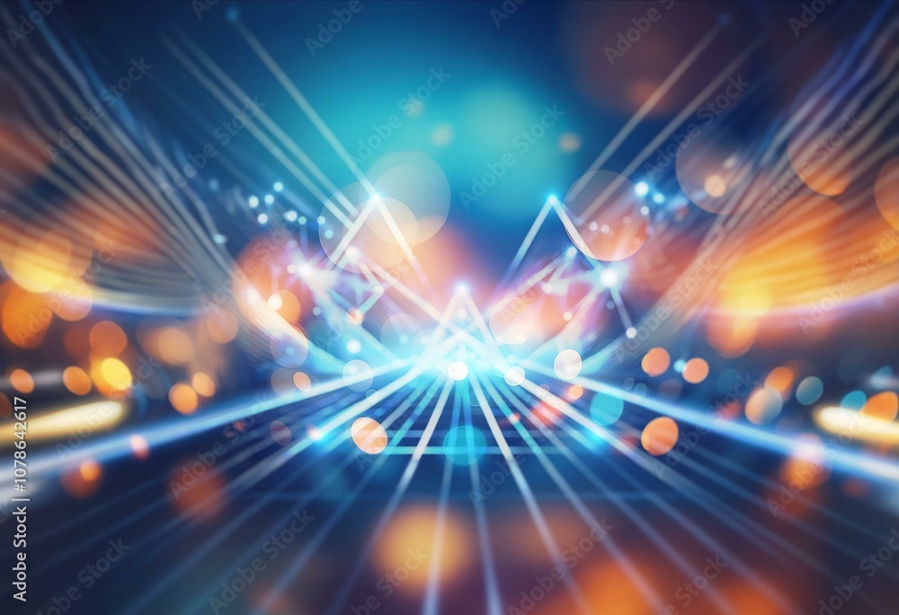 A digital abstract of a dark background with glowing blue lines and connected white dots. A digital abstract of a dark background with glowing blue lines and connected white dots.