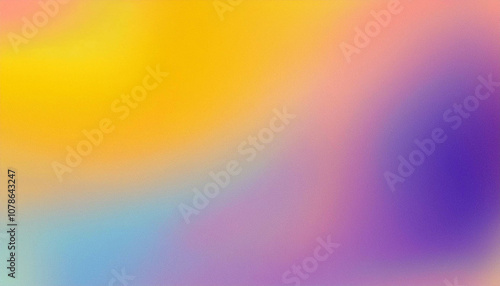 Abstract Gradient Background with Yellow, Purple,