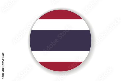 Flag of Thailand. Thai national symbol in official colors. Template icon. Abstract vector background. Round glass light ball, 3D big bubble, sphere Free Download Flag of Thailand. Thai national symbol in official colors. Template icon. Abstract vector background. Round glass light ball, 3D big bubble, sphere - GFXLoad