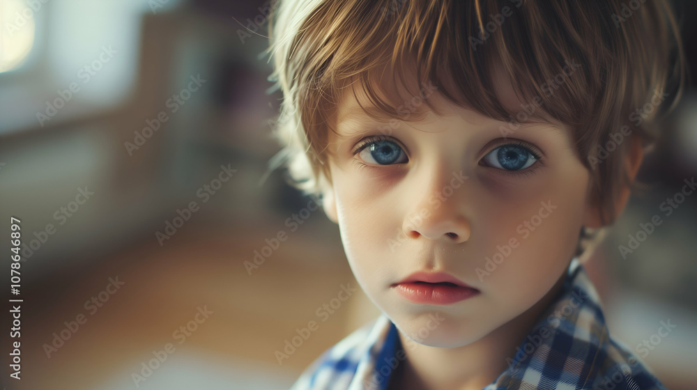 Close-Up of Blue-Eyed Child Close-Up of Blue-Eyed Child