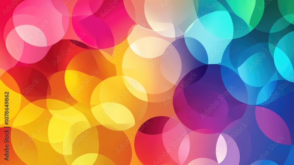 Vibrant Neon Colors in Geometric Flowing Circles Vibrant Neon Colors in Geometric Flowing Circles