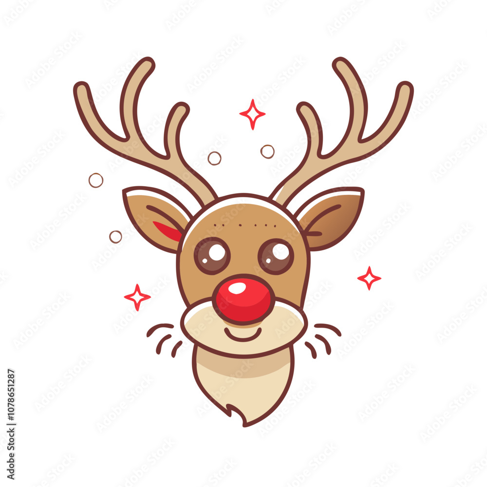 reindeer vector art, flat illustration reindeericon reindeer vector art, flat illustration reindeericon