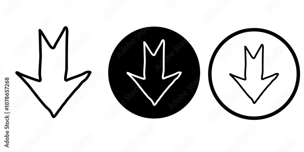 Arrows vectors icon set Arrows vectors icon set