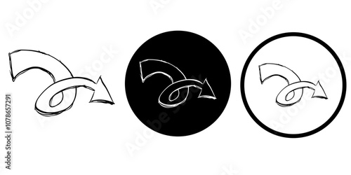 Arrows vectors icon set