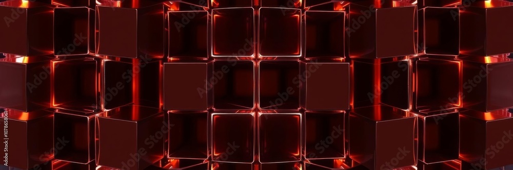 Blue and black glossy cubes aligned to create modern tech background, 3d render, creative, innovation Blue and black glossy cubes aligned to create modern tech background, 3d render, creative, innovation