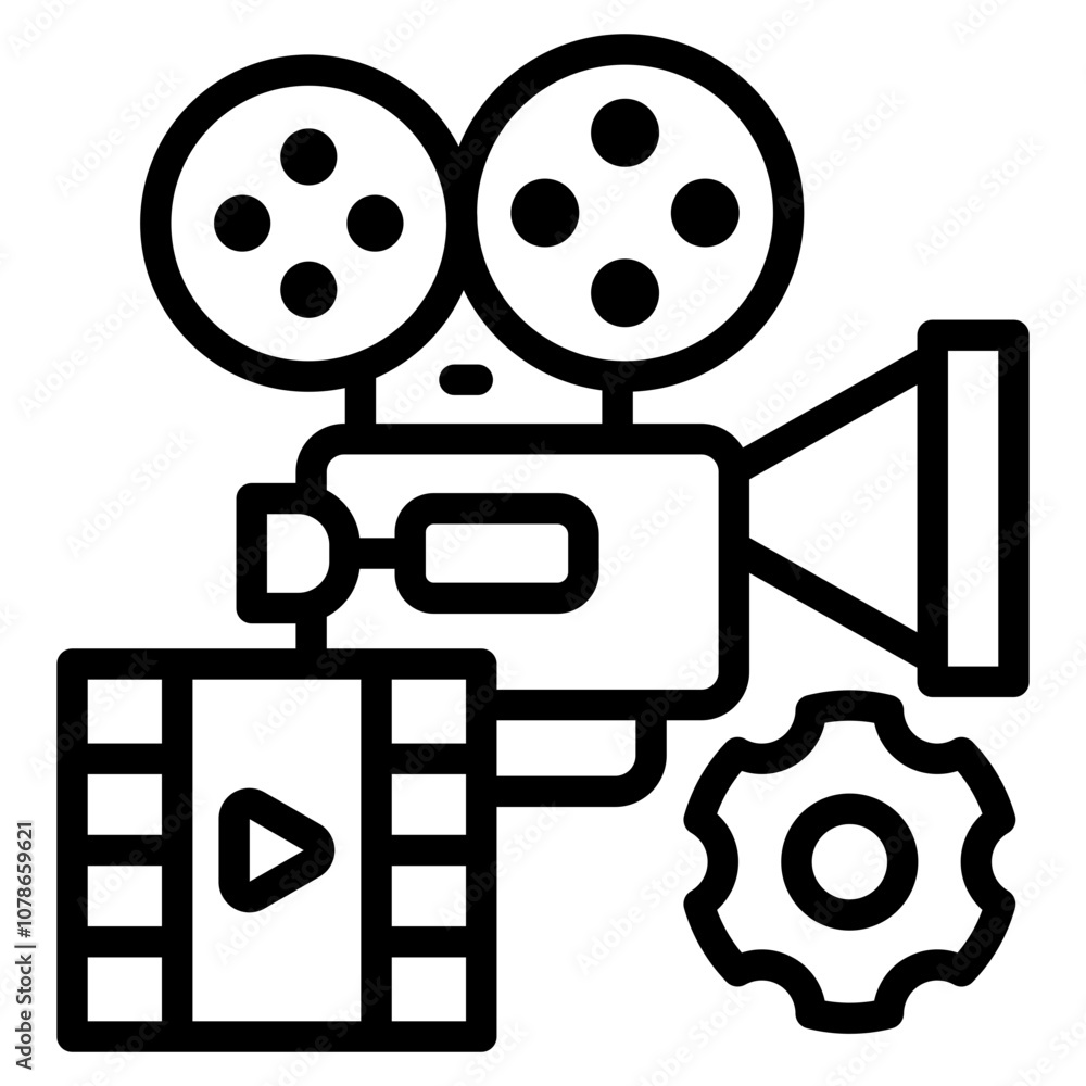 Video Production Icon For Design Element Video Production Icon For Design Element
