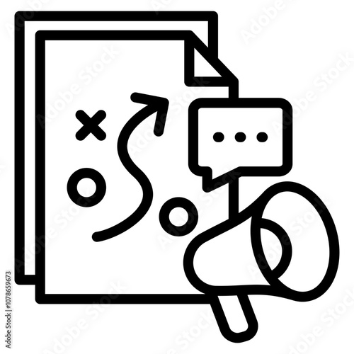 Campaign Strategy Icon For Design Element
