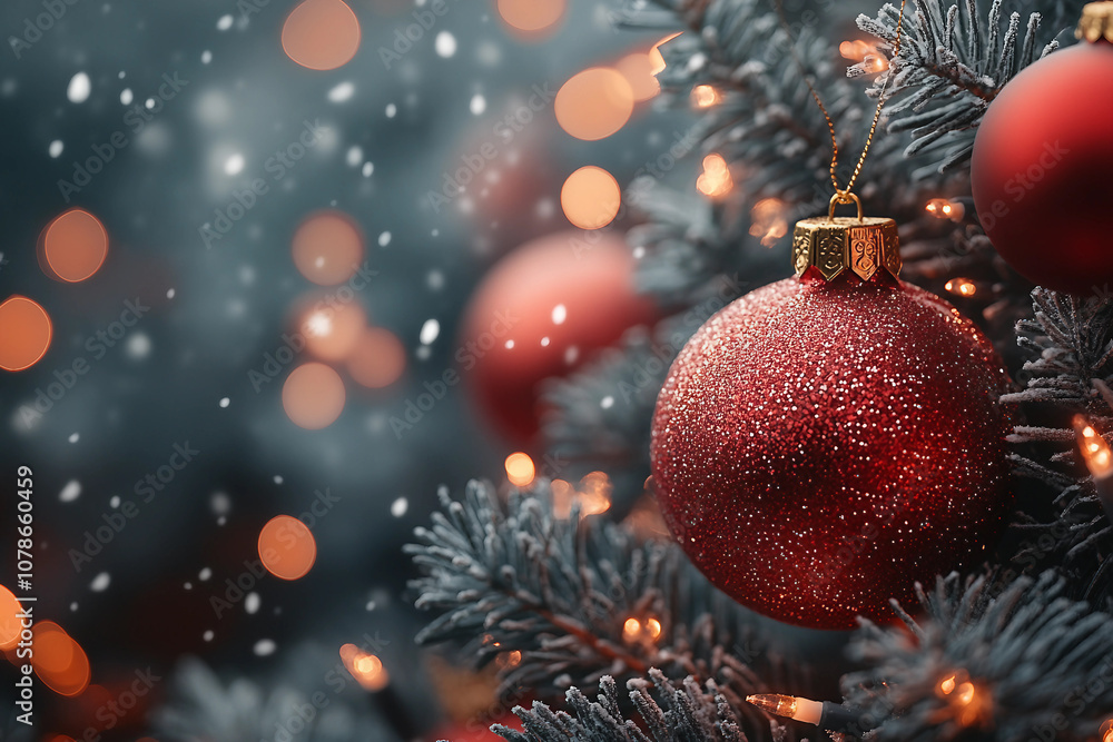 Generative AI picture photo of festive Christmas decor baubles berries pinecones decorations for holiday shopping decoration Generative AI picture photo of festive Christmas decor baubles berries pinecones decorations for holiday shopping decoration