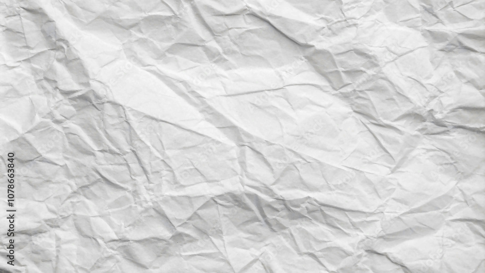 The intricate pattern of wrinkles on the white paper creates an abstract terrain, evoking a sense of complexity within simplicity. The intricate pattern of wrinkles on the white paper creates an abstract terrain, evoking a sense of complexity within simplicity.