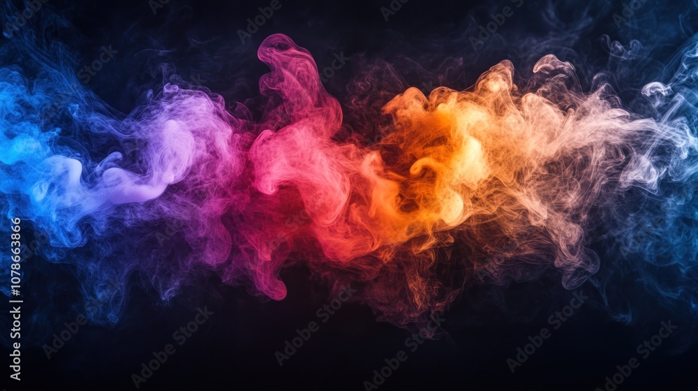 Fototapeta premium Abstract Colorful Smoke