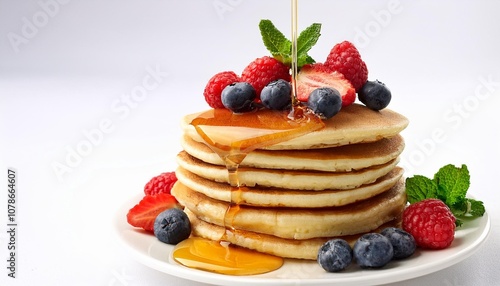 pancakes with berries