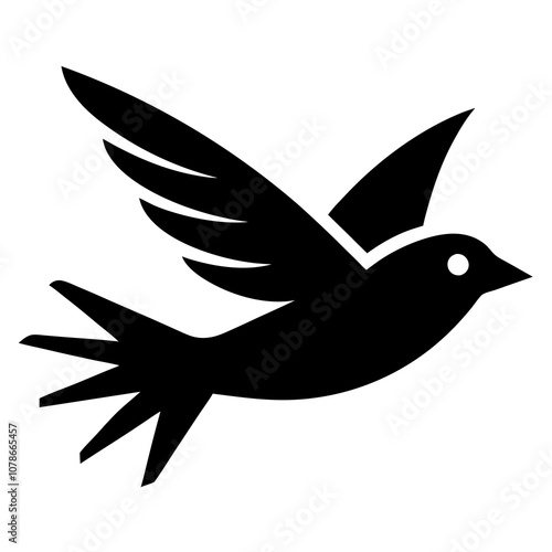 bird fly  silhouette vector