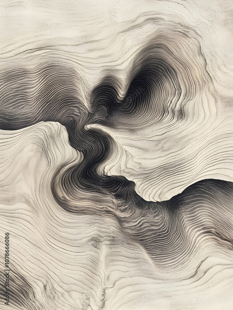 Explore the intricate dance of organic swirls revealed in this unique ...