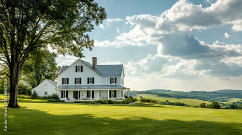 Nashville country estate with rolling pastures and private recording studio, modern Tennessee luxury farmhouse