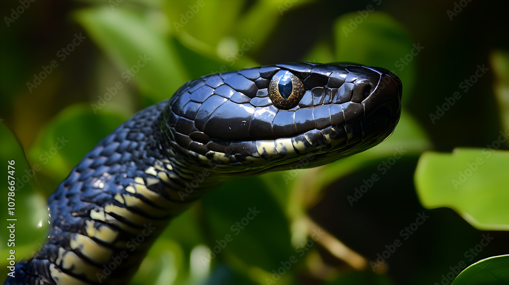 Obraz premium snake in the grass