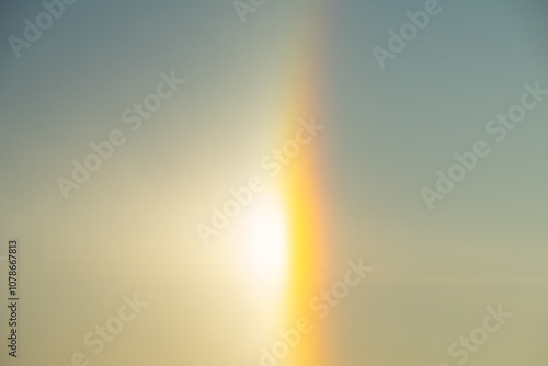 Solar halo, a rare effect seen in winter