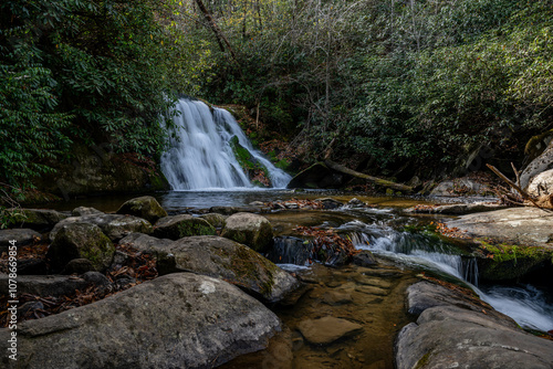 yellow creek falls, robbinsville,  north carolina photo