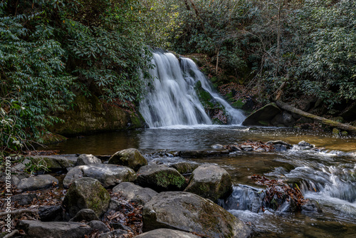 yellow creek falls, robbinsville,  north carolina photo