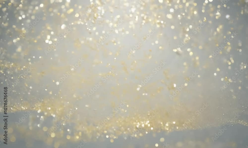 Abstract light gray background with golden glitter Abstract light gray background with golden glitter