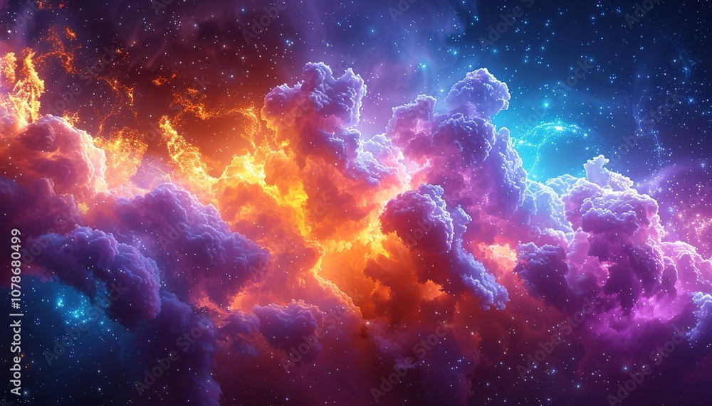 Colorful space galaxy cloud nebula. Colorful space galaxy cloud nebula.