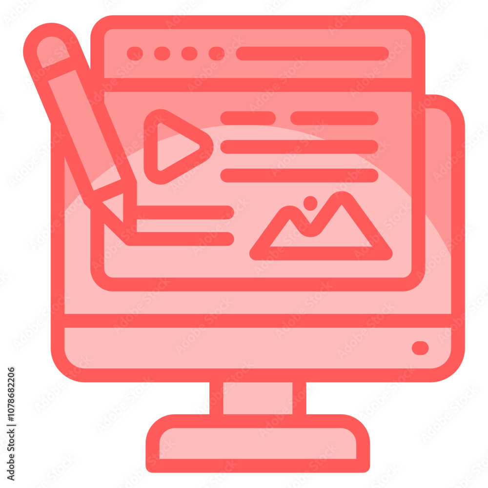 Content Creation Icon For Design Element Content Creation Icon For Design Element