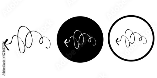 Arrows vectors icon set
