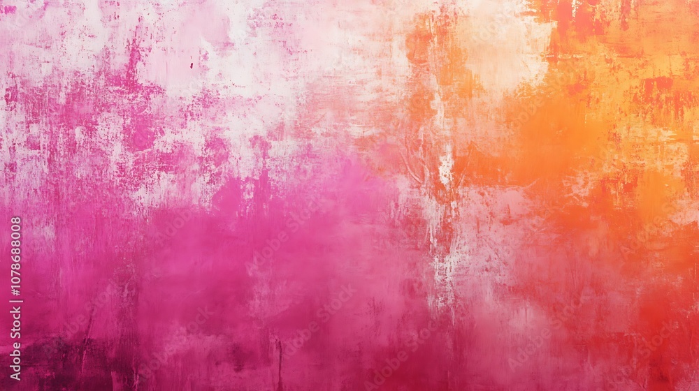 Fototapeta premium Abstract pink and orange gradient with soft blended textures for backgrounds