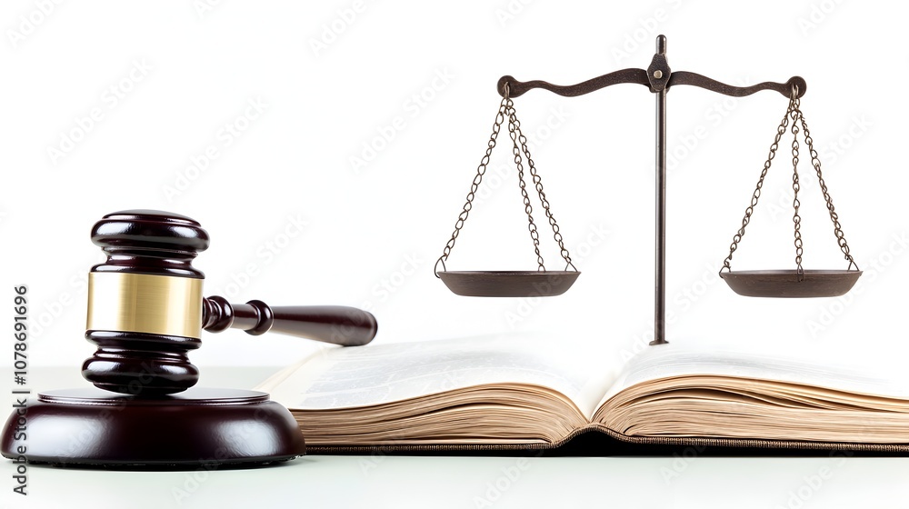 Justice in Balance - Gavel and Law Book Symbolizing Fairness in the Profession Justice in Balance - Gavel and Law Book Symbolizing Fairness in the Profession