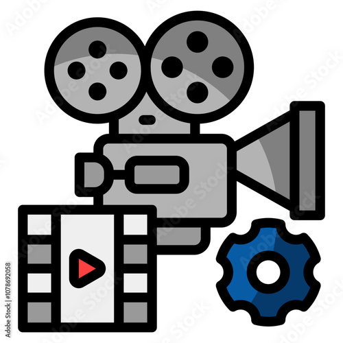 Video Production Icon For Design Element