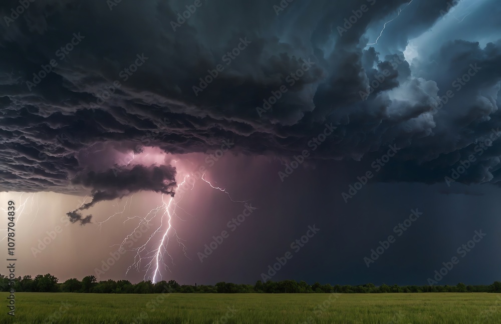 lightning storm in the field lightning storm in the field