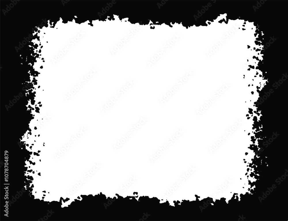 Grunge border brush, grunge border edge, square grunge border. Vector grunge black frame with white background for your text. Black ink grunge lines stroke painting frame blank space. Dirty and damage Grunge border brush, grunge border edge, square grunge border. Vector grunge black frame with white background for your text. Black ink grunge lines stroke painting frame blank space. Dirty and damage