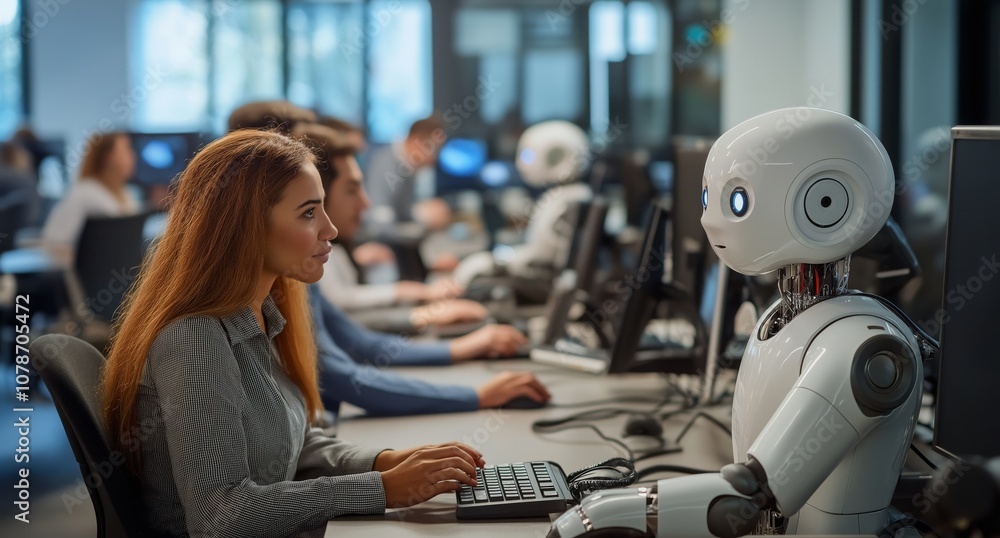 Collaboration between humans and advanced robots is crucial today, enhancing innovation, boosting efficiency, and redefining traditional employment roles across various industries Collaboration between humans and advanced robots is crucial today, enhancing innovation, boosting efficiency, and redefining traditional employment roles across various industries