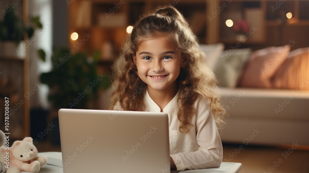 Captivating Innocence: A Delightful Little Vlogger Engaging with the World Through Video Calls Captivating Innocence: A Delightful Little Vlogger Engaging with the World Through Video Calls