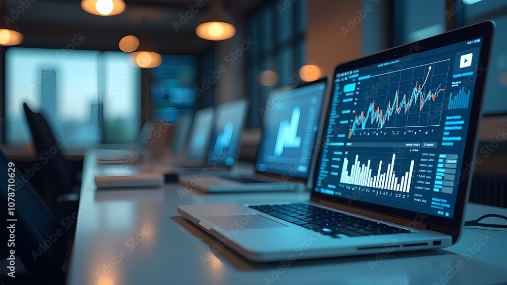 Stock market data chart analysis by ingenious computer software. Stock market data chart analysis by ingenious computer software.